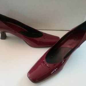 BCBG Paris Russet Red Patent Leather Pumps
